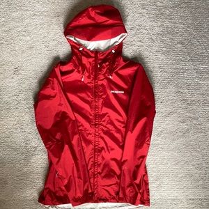 Patagonia Red rain jacket size M